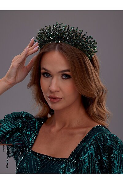 Magic Tiara Kristal Taş Detaylı Işıltılı Gelin Tacı – Zarif ve Gösterişli Tas...