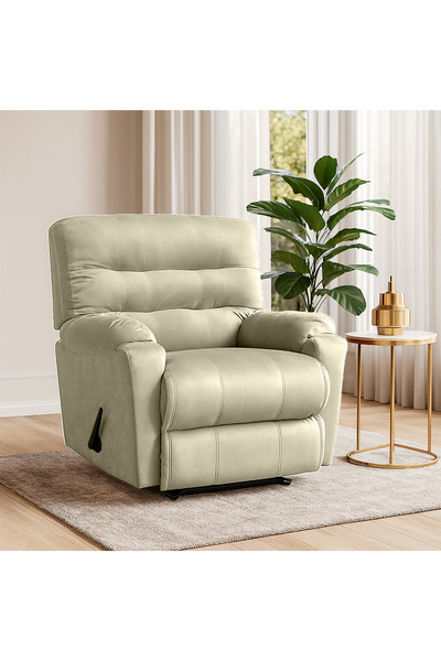 BACK COMFORT Bloom Rest Velvet Classic Recliner, Adjustable Back
