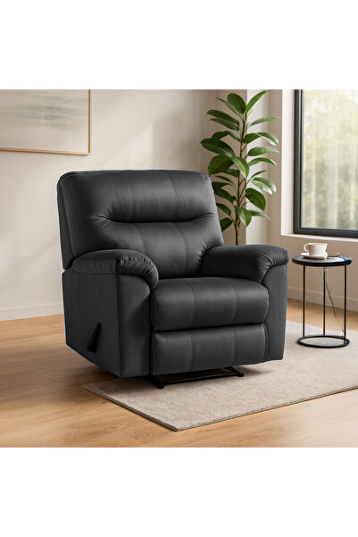 BACK COMFORT كرسي استرخاء مريح من المخمل السحابي، مع مسند للقدمين وظهر قابل ل...