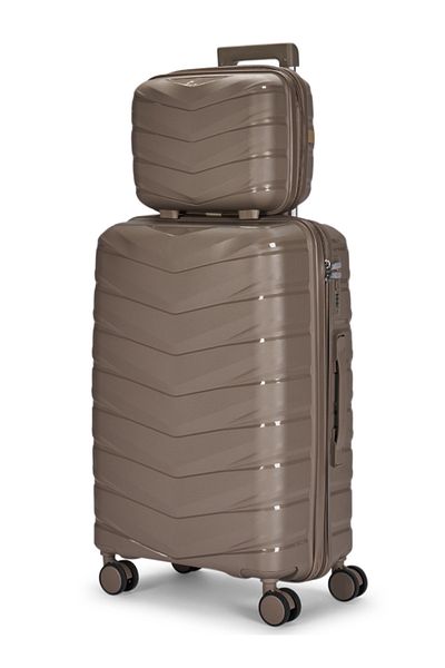 LİMRA 4-piece luggage set made of shatter-resistant polypropylene, 28-24-20-12 inches