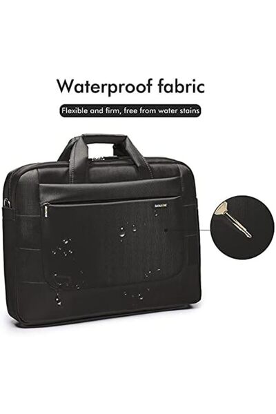 Datazone حقيبة كمبيوتر محمول، حقيبة كتف مقاس 15.6 بوصة، لون أسود DZ-BP03Q