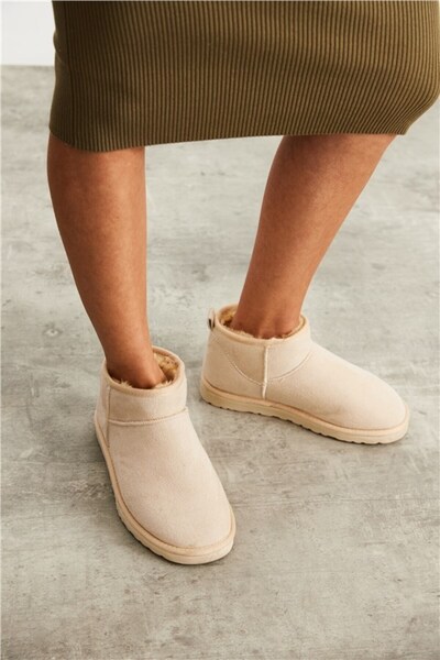 royalmoni Winter Comfortable Casual Women's Boots Beige