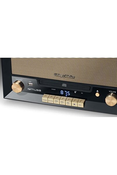 Muse Pick-up MT-110 B, Bluetooth, Radio FM, CD Player, USB, 20 W (Negru)