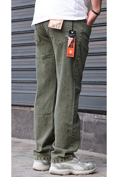 green poll Men's Baggy Loose Cut Trousers