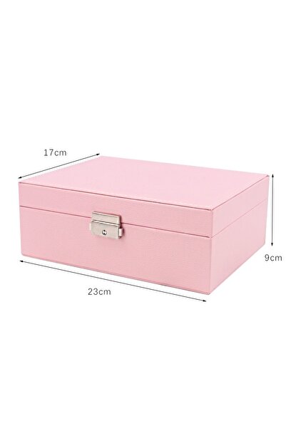gaman Large Capacity Jewelry Organizer Box - Velvet Inner Lining with Lock