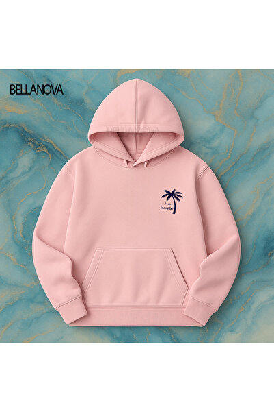 bellanova Κορυφαίας ποιότητας Unisex Φούτερ με κουκούλα και 3 κλωστές