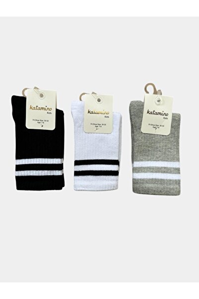 Katamino مجموعة من 3 جوارب مخططة للجنسين