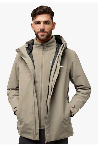 Jack Wolfskin Altenberg 3IN1 JktM Erkek Linen