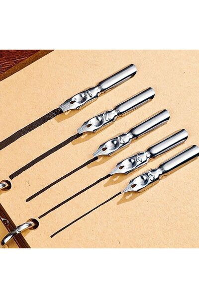 TOMBİ-X Divit Inkwell Set Ottoman Calligraphy Line Art Antique Style Handmade Nostalgic Writing Set with Ink