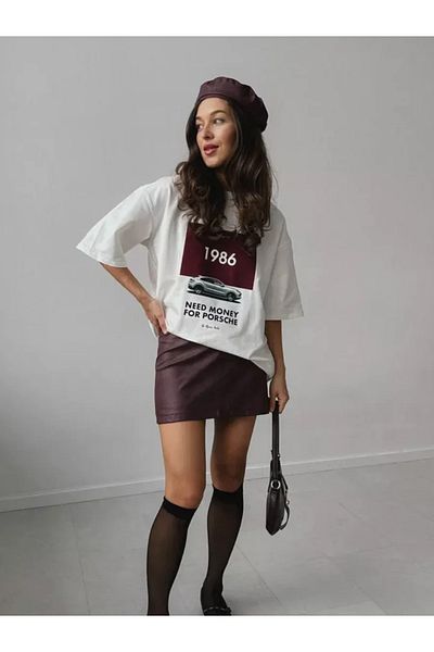 JANSO GROUP -1986 Need Money Printed Cotton Oversize Women T-Shirt Big Bedn