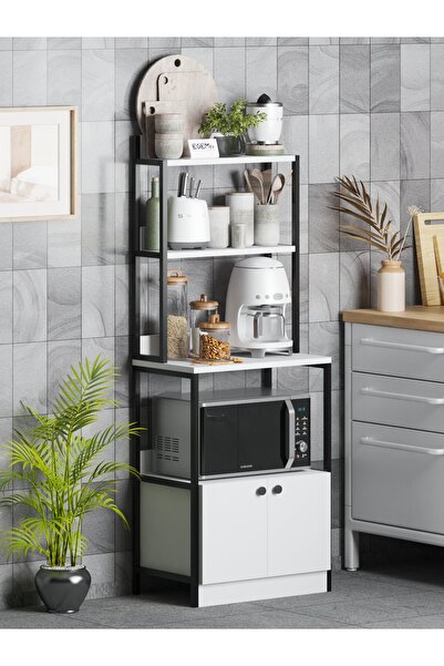 ODİNA Kahve Köşesi Çok Amaçlı Mutfak Bangosu Mutfak Dolabı FIRIN DOLABI çok a...