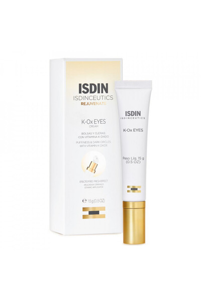 ISDIN K-Ox EYES eye contour cream with vitamin K oxide to fade dark circles, 15 ml