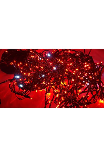 SDX Market Instalație de Crăciun cu perdea cu franjuri, 4 m x 0,7 m, 120 LED-...