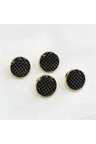 Abrar أزرار معدنية كبس للثوب السعودي الرجالي - طقم 8 قطع