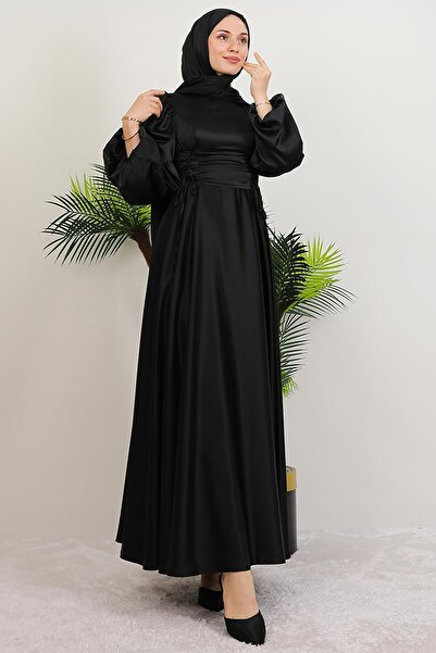 GİYZAMİLA Φόρεμα Neşe Hijab Μαύρο