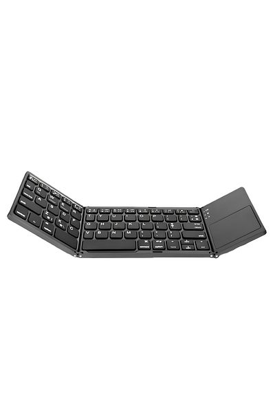 SpectrumPoint Universal foldable keyboard, Wireless, Bluetooth, compatible with Windows, Android, iOS, Smart TV, Black
