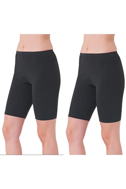 DK İÇ GİYİM Γυναικείο κολάν από μπαμπού πάνω από το γόνατο 2 ΤΕΜΑΧΙΑ