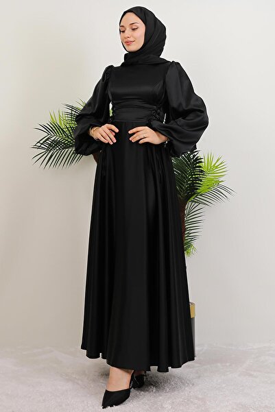 GİYZAMİLA Φόρεμα Neşe Hijab Μαύρο