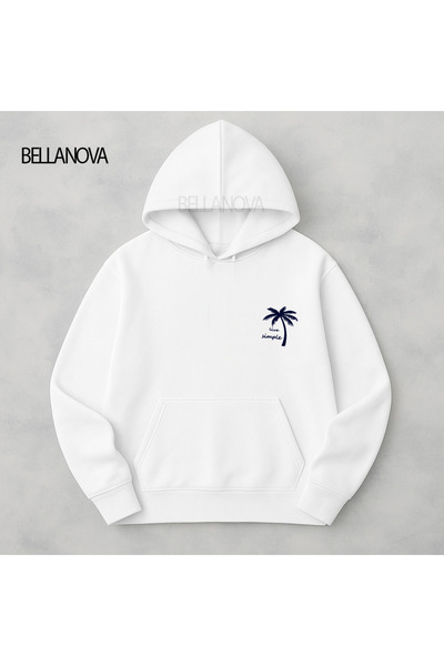 bellanova Κορυφαίας ποιότητας Unisex Φούτερ με κουκούλα και 3 κλωστές