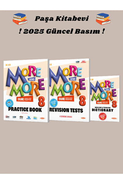 Fenomen Yayıncılık More and More 8. Sınıf Practice Book (Revısıon Test + Dıct...