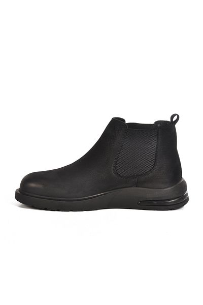 Bulldozer Black Nubuck Genuine Leather Men's Chelsea Boots 260042 m