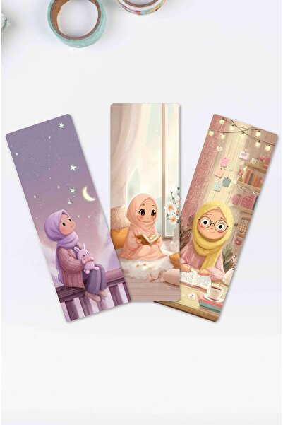 MuslimWalk Beyza – 3’lü Kitap Ayracı Seti #KA41