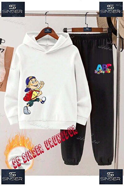 SS SİNSER Детски унисекс комплект с качулка и специален принт „CHILD HOODED C...