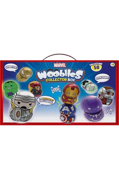 Marvel Collection Box with 4 Wooblies Figures - Magnetic Power