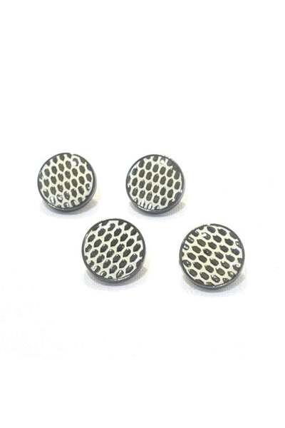 Abrar أزرار معدنية كبس للثوب السعودي الرجالي - 8 قطع