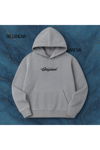 bellanova Unisex Φούτερ με κουκούλα και 3 κλωστές