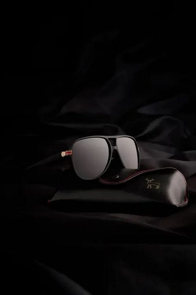 MACERATİ Lisbon Unisex Polarized Black Sunglasses
