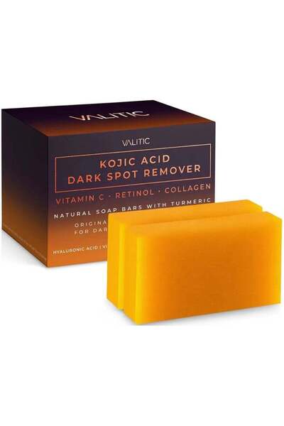 valitic صابون حمض الكوجيك لإزالة البقع الداكنة وتفتيح البشرة (عبوتين)