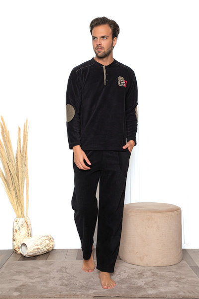 BRAXELL Nisanca Winter Men's Fleece Pajama Set