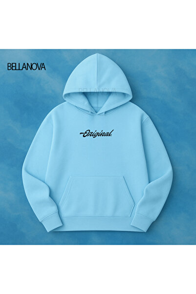 bellanova Κορυφαίας ποιότητας Unisex Φούτερ με κουκούλα και 3 κλωστές