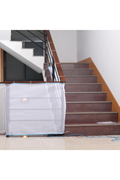 Empria Plasa de siguranta pentru balustrade scari, balcoane si terase, 300 x 78 cm, alb, siguranta bebe