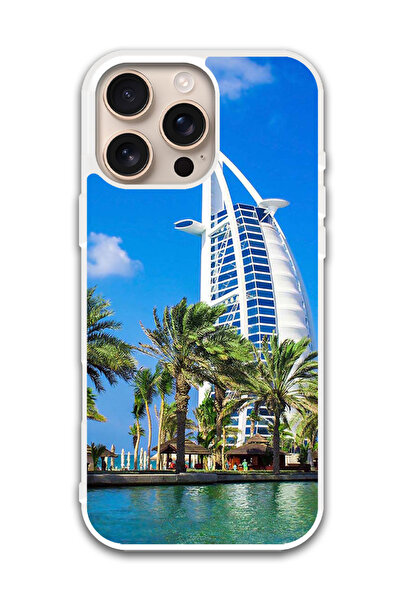 Theodor غطاء حماية لهاتف أبل آيفون 16 برو ماكس برج دبي (مصد أبيض)