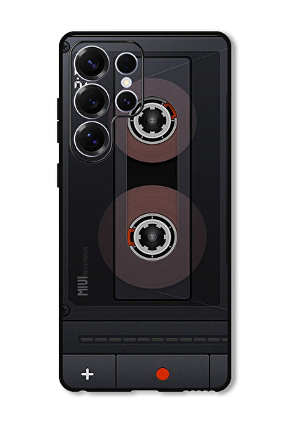Theodor جراب واقٍ مضاد للخدش والصدمات لهاتف Samsung Galaxy S25 Ultra Cassette