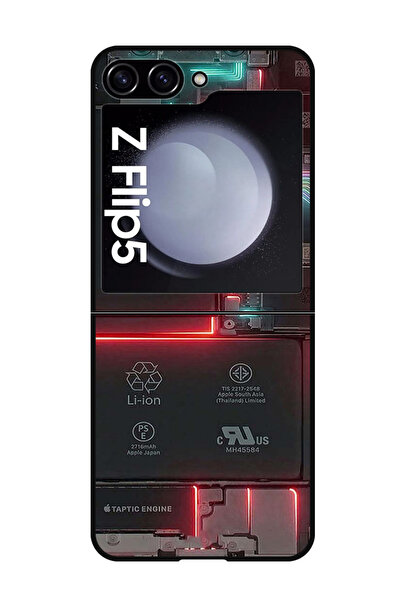 Theodor جراب واقٍ مضاد للخدش والصدمات لهاتف Samsung Galaxy Z Flip 5 Mobile Board