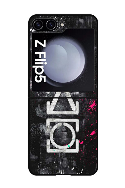 Theodor غطاء حماية مضاد للخدش والصدمات لهاتف سامسونج جالاكسي زد فليب 5، رموز ...