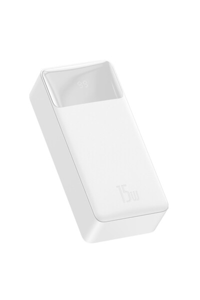 Eldar External Battery 30000mAh, Polycarbonate, 15W, Bipow Digital Display, Z234, White