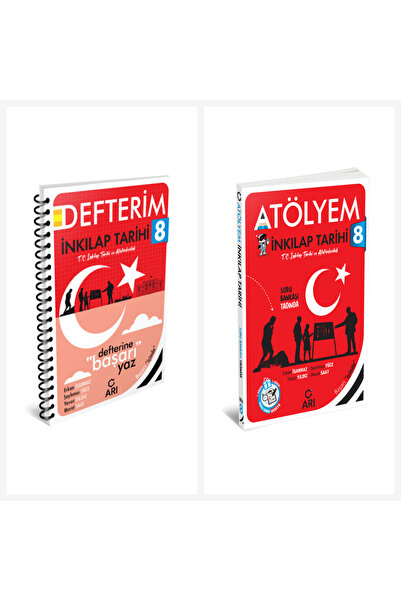 Bi bigelio Arı 8. Sınıf Sosyal Bilgiler Akıllı Defter ve Atölyem Serisi Set 2...