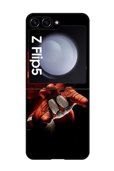 Theodor غطاء حماية مضاد للخدش والصدمات لهاتف سامسونج جالاكسي زد فليب 5، بتصميم سبايدر وول