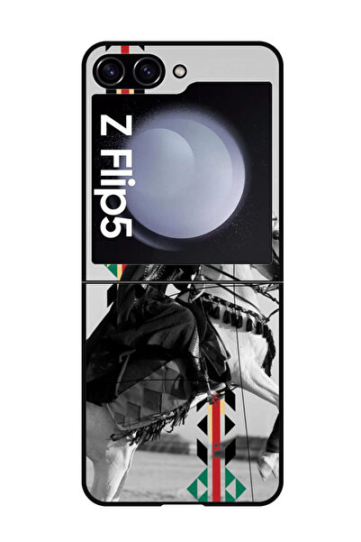 Theodor جراب واقٍ مضاد للخدش والصدمات لهاتف Samsung Galaxy Z Flip 5 ركوب الخيل