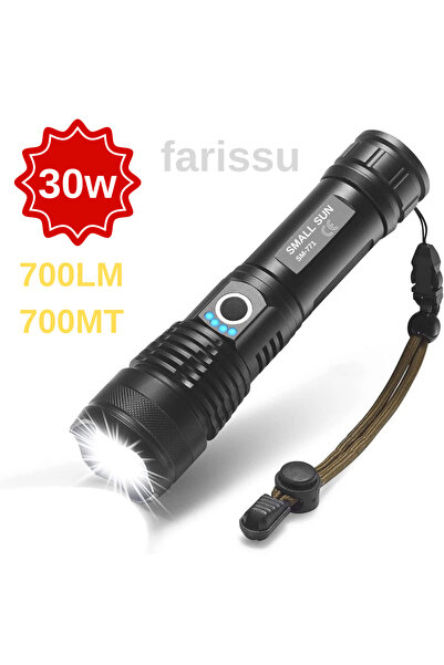 farissu Süper Parlak ve Suya Dayanıklı SMALL SUN SM-771 El Feneri - 700 Metre...