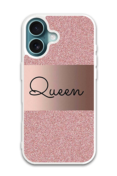 Theodor غطاء حماية لهاتف أبل آيفون 16 بلس - كوين جليتر (واقي أبيض)