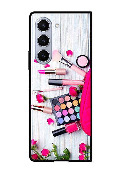 Theodor جراب واقٍ مضاد للخدش والصدمات لهاتف Samsung Galaxy Z Fold 5 Makeup Thing