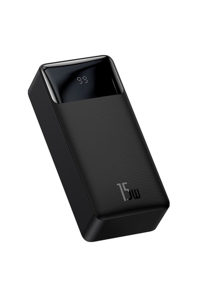 Eldar External Battery 30000mAh, Polycarbonate, 15W, Bipow Digital Display, Z248, Black