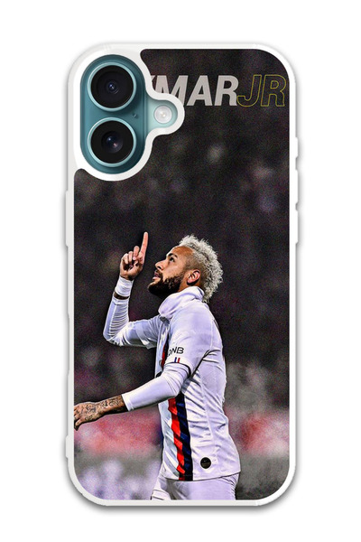 Theodor غطاء حماية لهاتف أبل آيفون 16 بلس نيمار جونيور (مصد أبيض)