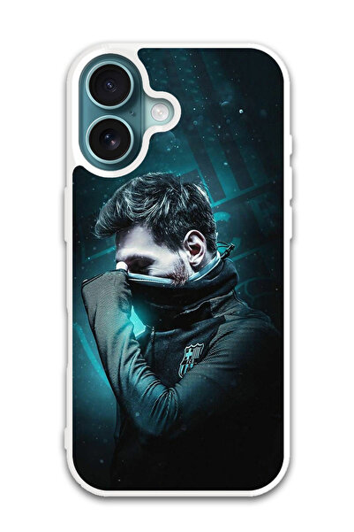 Theodor غطاء حماية لهاتف أبل آيفون 16 ميسي (5) (مصد أبيض)