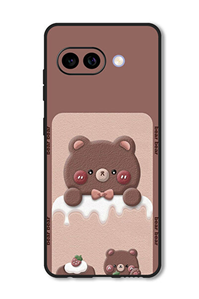 Theodor جراب متوافق مع Google Pixel 9A غطاء حماية مقاوم للصدمات بتصميم دب الف...